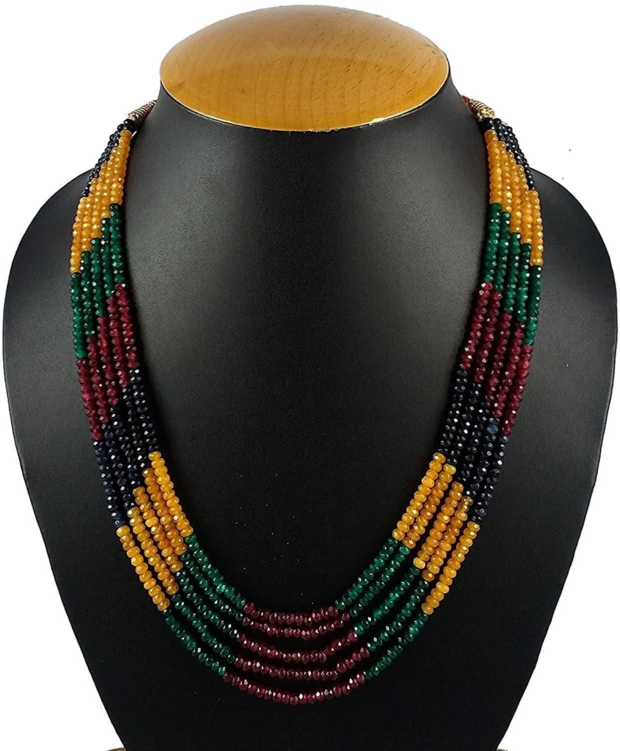 Multi coloured beads long necklace | Necklace, Pearl collection, Jewelry  tutorials