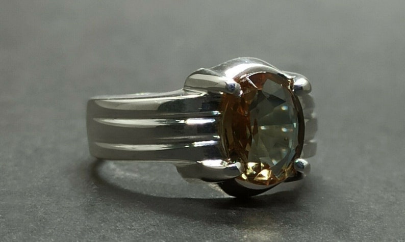 Alexandrite Ring Sterling Silver 925 Handmade Color Changing Gemstone Mens RingAntique Style Large Mens Ring For Engagement /& Weeding