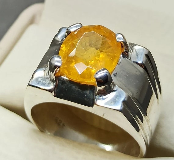 Buy Ceylonmine Ratti Certified Unheated Natural Yellow Sapphire Pukhraj  Gemstone Ring for Women's Online at Best Prices in India - JioMart.