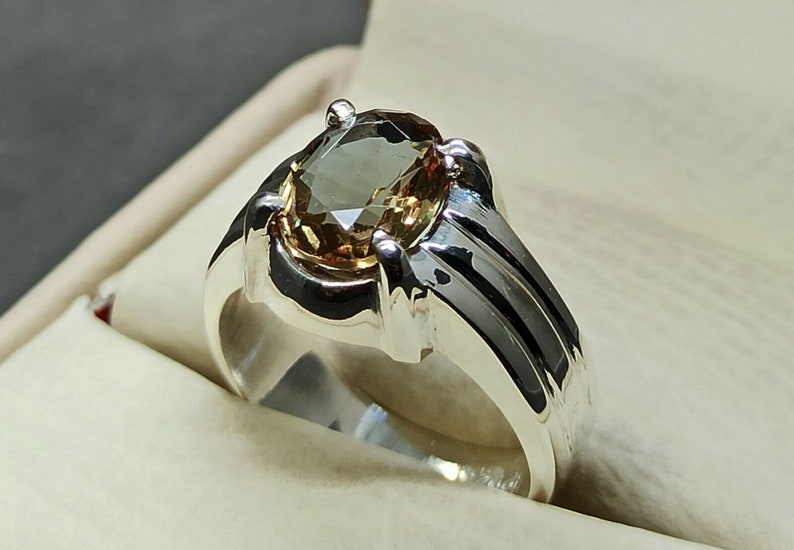 Alexandrite Ring Sterling Silver 925 Handmade Color Changing Gemstone Mens RingAntique Style Large Mens Ring For Engagement /& Weeding