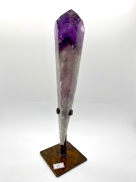 Amethyst Wand on metal stand #14