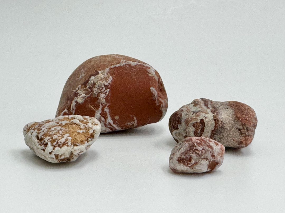 Knobbly Rocks Lake Michigan Red Knobby Rocks, Unique Weathered Stone Set - Etsy