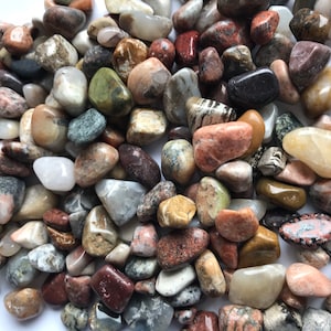 Small polished stones, planter stones, tiny rocks, craft rocks, assorted