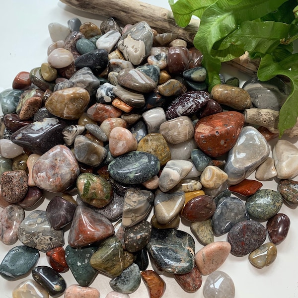 Polished Great Lakes Stones (1lb), Assorted Polished Rocks, Lake Michigan rocks, Colorful polished Rocks