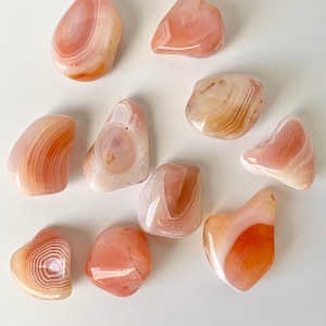 Apricot Agate Tumble, polished agate