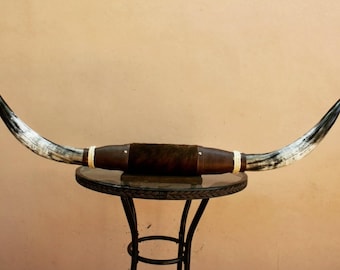 Jefe's X Large “Doble Grande” Steer Horns - Polished Bull Taxidermy Mount -  South Native Cow Longhorn Art - Country Ranch Farm Truck Decor