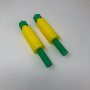 Star Trek TOS Inspired Flow Distributor Tool 2 Tools Red and Yellow Prop
