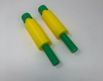 Star Trek TOS Inspired Flow Distributor Tool 2 Tools Red and Yellow Prop