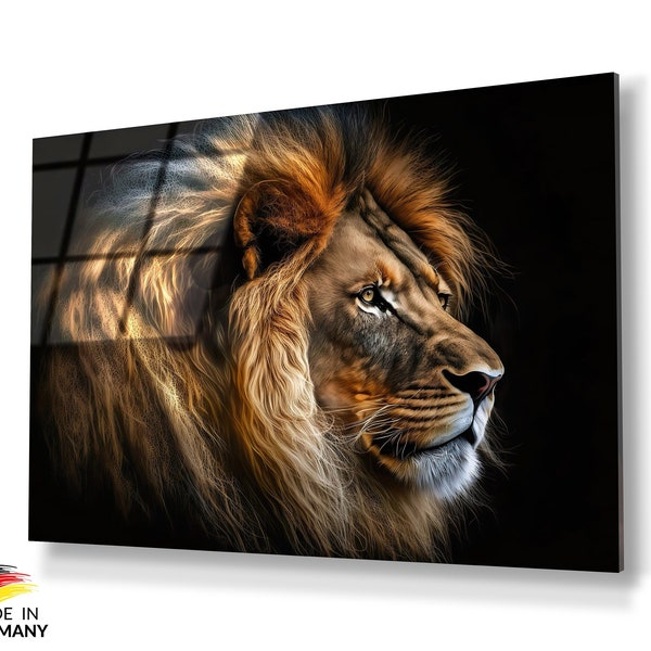 Majestic lion art print / The king of the savannah is a high-quality eye-catcher in your home