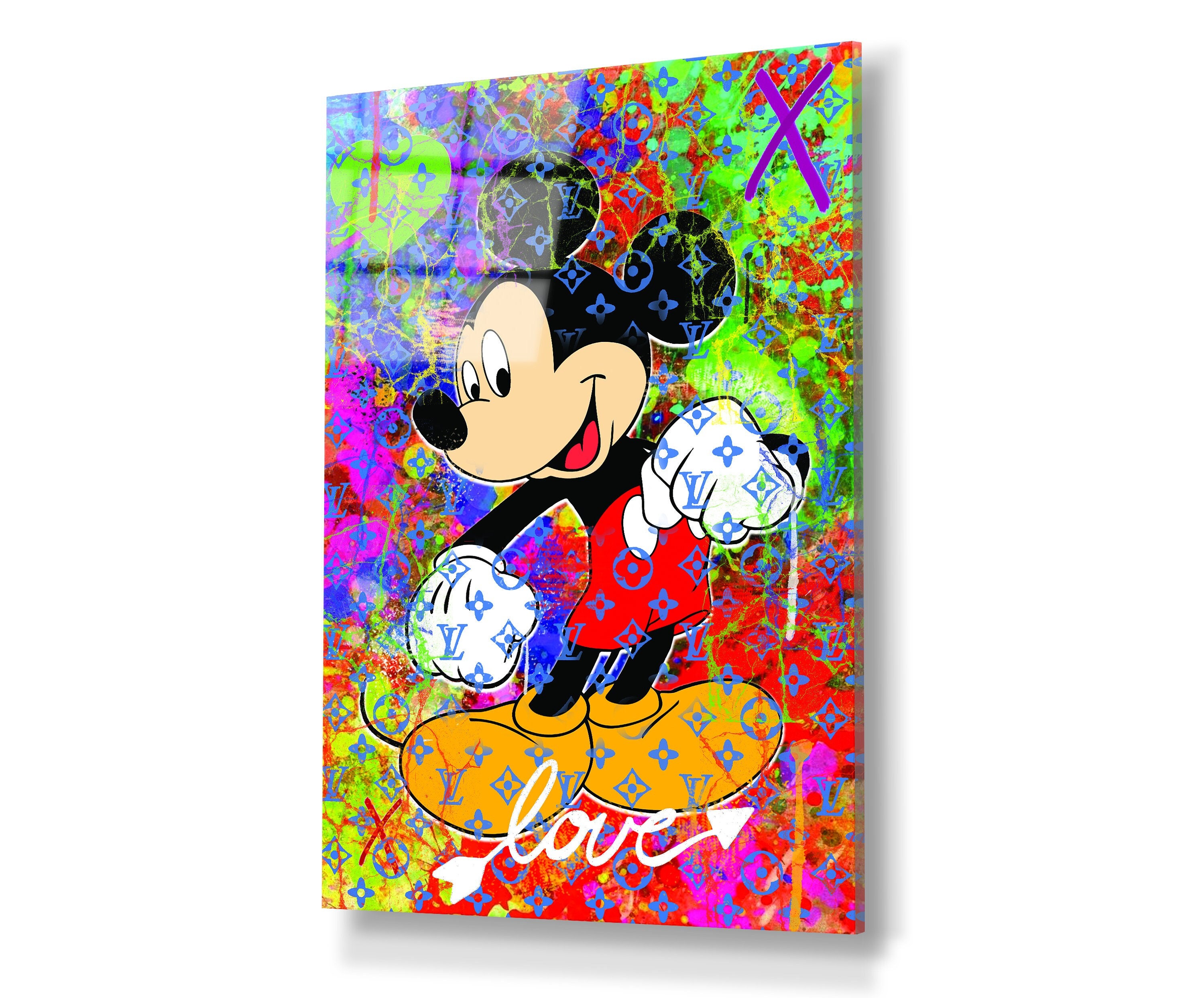 Mickey Mouse Pop Art Canvas Disney Art Love Pictures Wall Art 