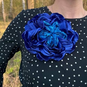 Pince à cheveux fleurie et broche fleurie | Épingle fleurie 2 en 1 | Accessoire cheveux | Clip fleur de mariage | Fleur pour cheveux bohème | Épingle florale faite main