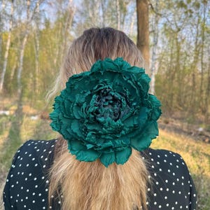 Pince à cheveux fleurie et broche fleurie | Épingle fleurie 2 en 1 | Accessoire cheveux | Clip fleur de mariage | Fleur pour cheveux bohème | Épingle florale faite main