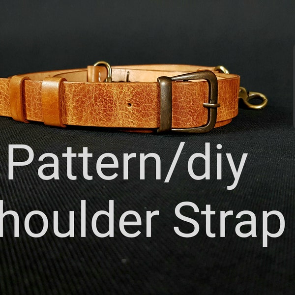 Leather Shoulder Strap pattern / Bag Strap pattern/PDF