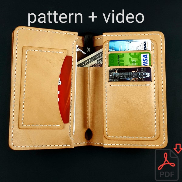Leather Wallet Pattern/Long Wallet diy