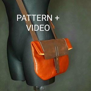 SMALL CROSSBODY BAG/leather bag pattern