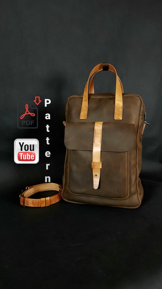 Leather Laptop Bag Pattern/Messenger Bag pattern/Leather PDF Etsy