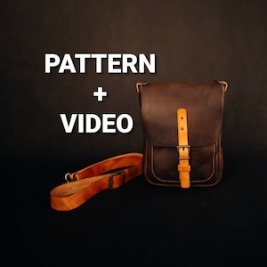 Patron de sac en bandoulière/Téléchargement PDF/Maroquinerie DIY/Tutoriel