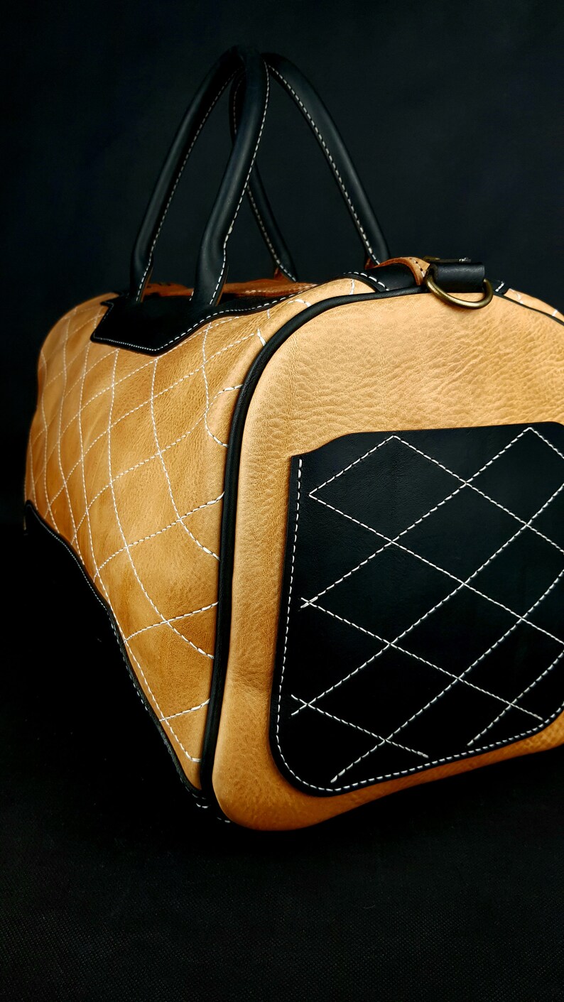 Duffel Bag Pattern/leather PDF Pattern/leather DIY/ Weekender Etsy