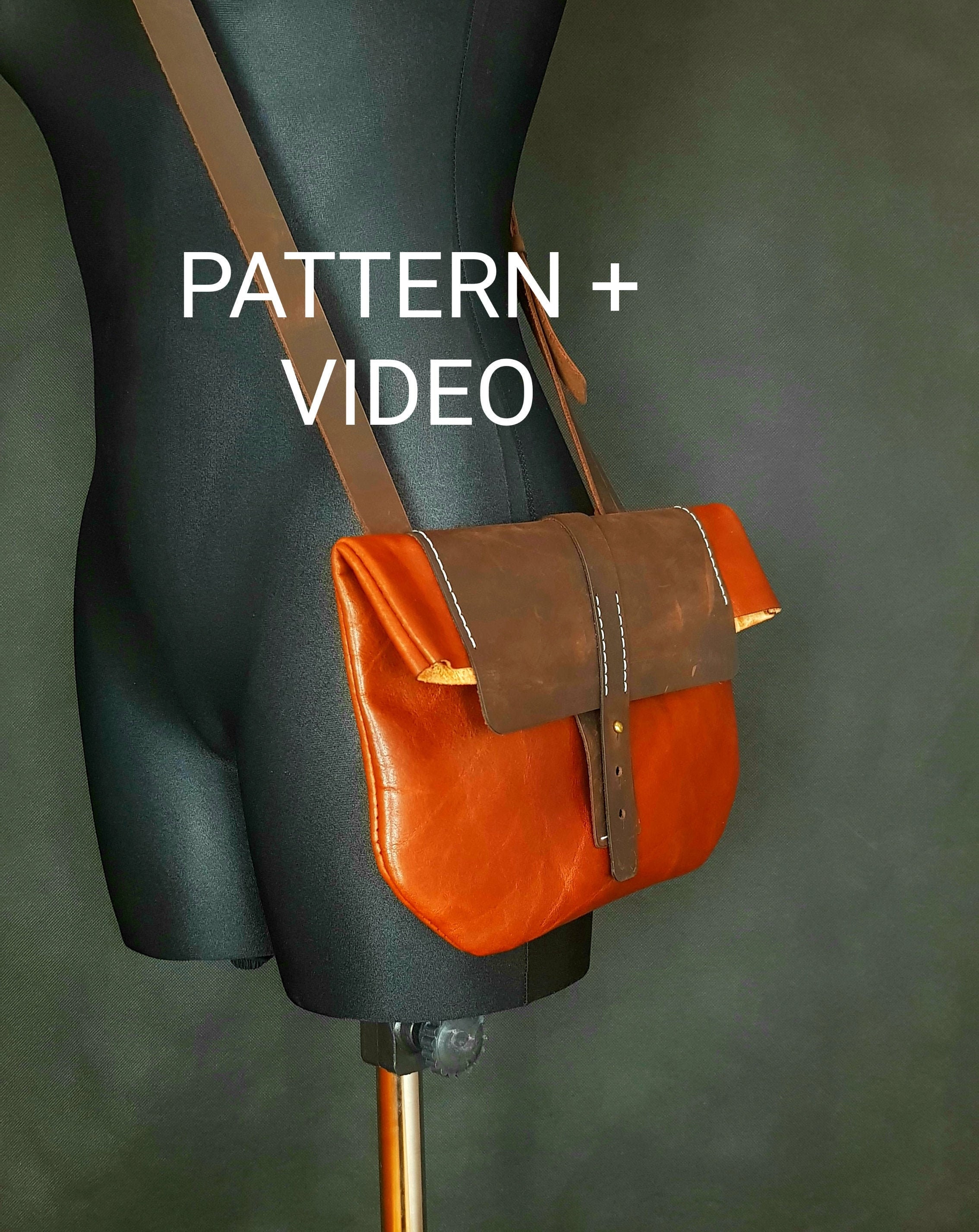 SMALL CROSSBODY BAG/leather bag pattern Etsy