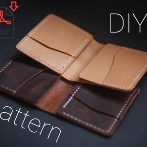 leather minimalist wallet Pattern/pdf