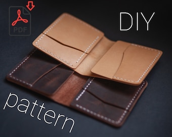 leather minimalist wallet Pattern/pdf