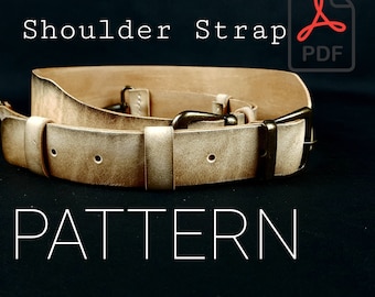 Schnittmuster Ledertasche Schultertasche Gurtband (PDF)