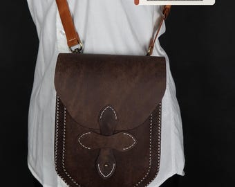 Women's Leather Crossbody Shoulder Bag Pattern (PDF Download)