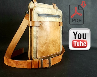 Leather Messenger Bag Pattern (PDF)