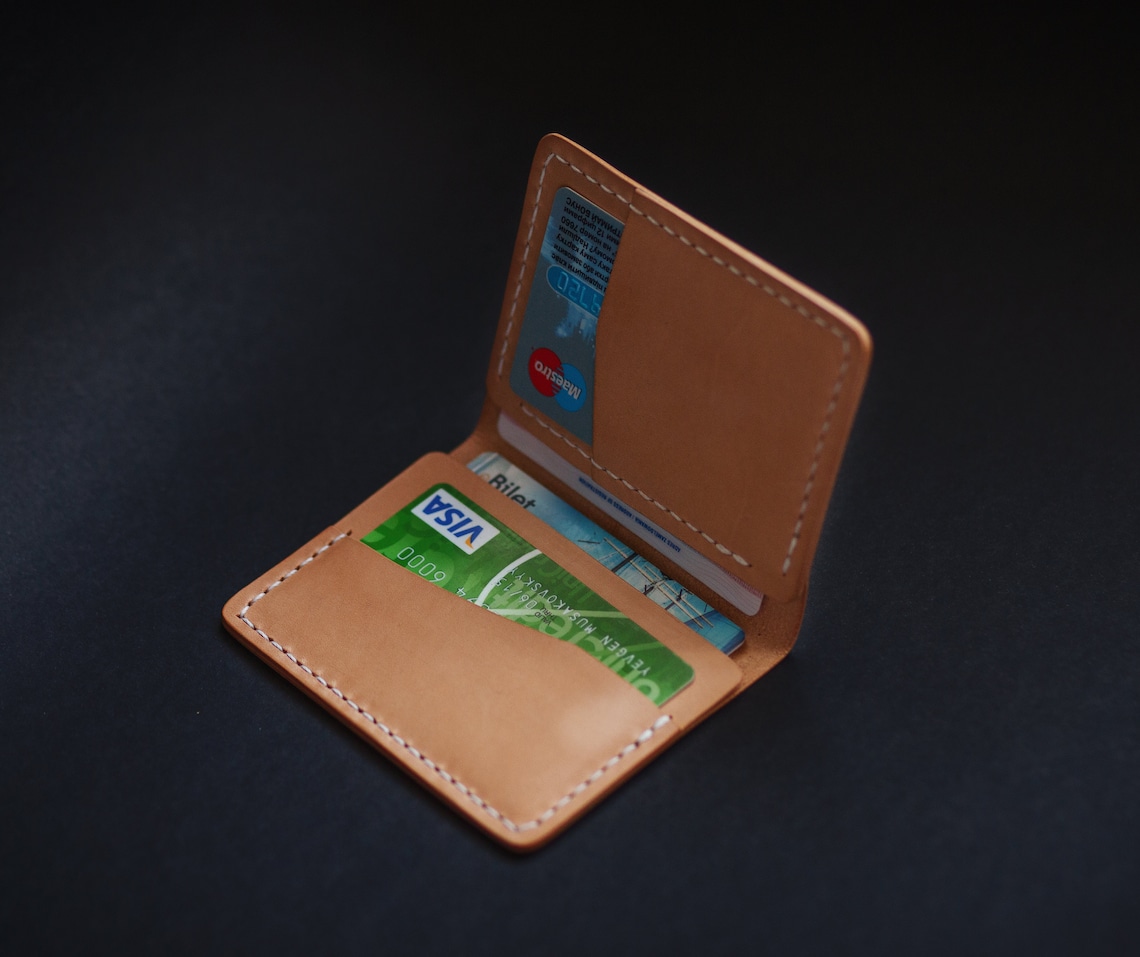 Leather minimalist wallet Pattern/pdf Etsy