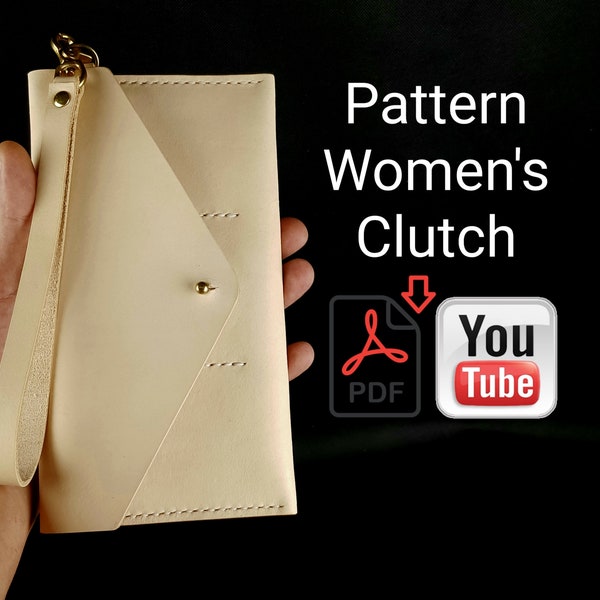 Leather Wallet Pattern/Leather Clutch PDF