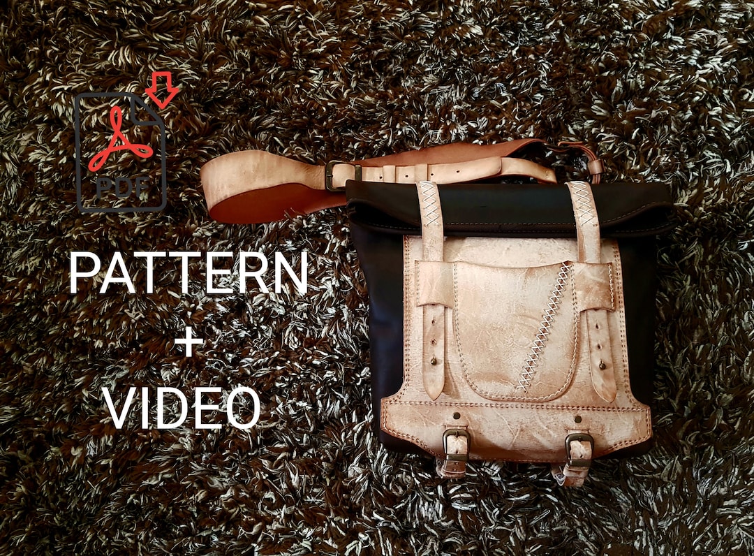 Leather Messenger Bag Pattern/bag Pattern PDF - Etsy