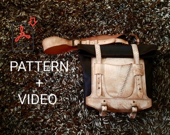 Leather messenger bag pattern/bag pattern PDF