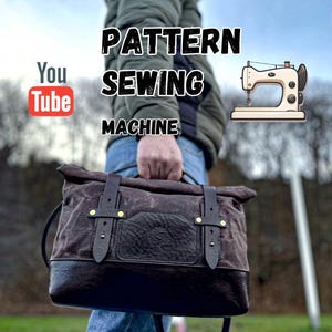 Rolltop Messenger Bag Sewing Pattern (PDF)