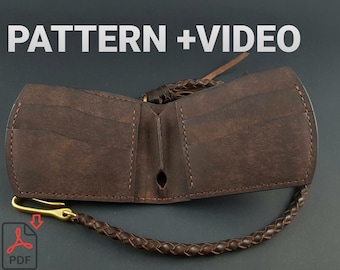 Leather Bi-Fold Wallet Pattern: DIY Minimalist Design (PDF)