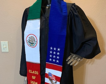 Écharpe de remise des diplômes MEXICO USA