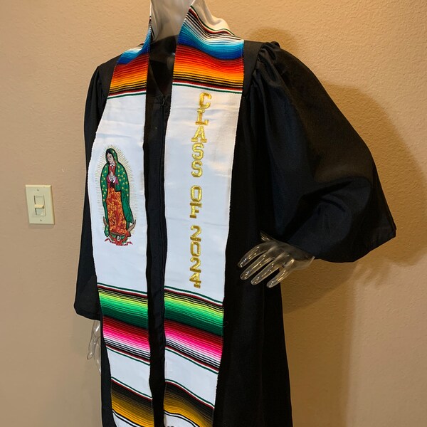 Graduation Stole Sash Virgen de Guadalupe