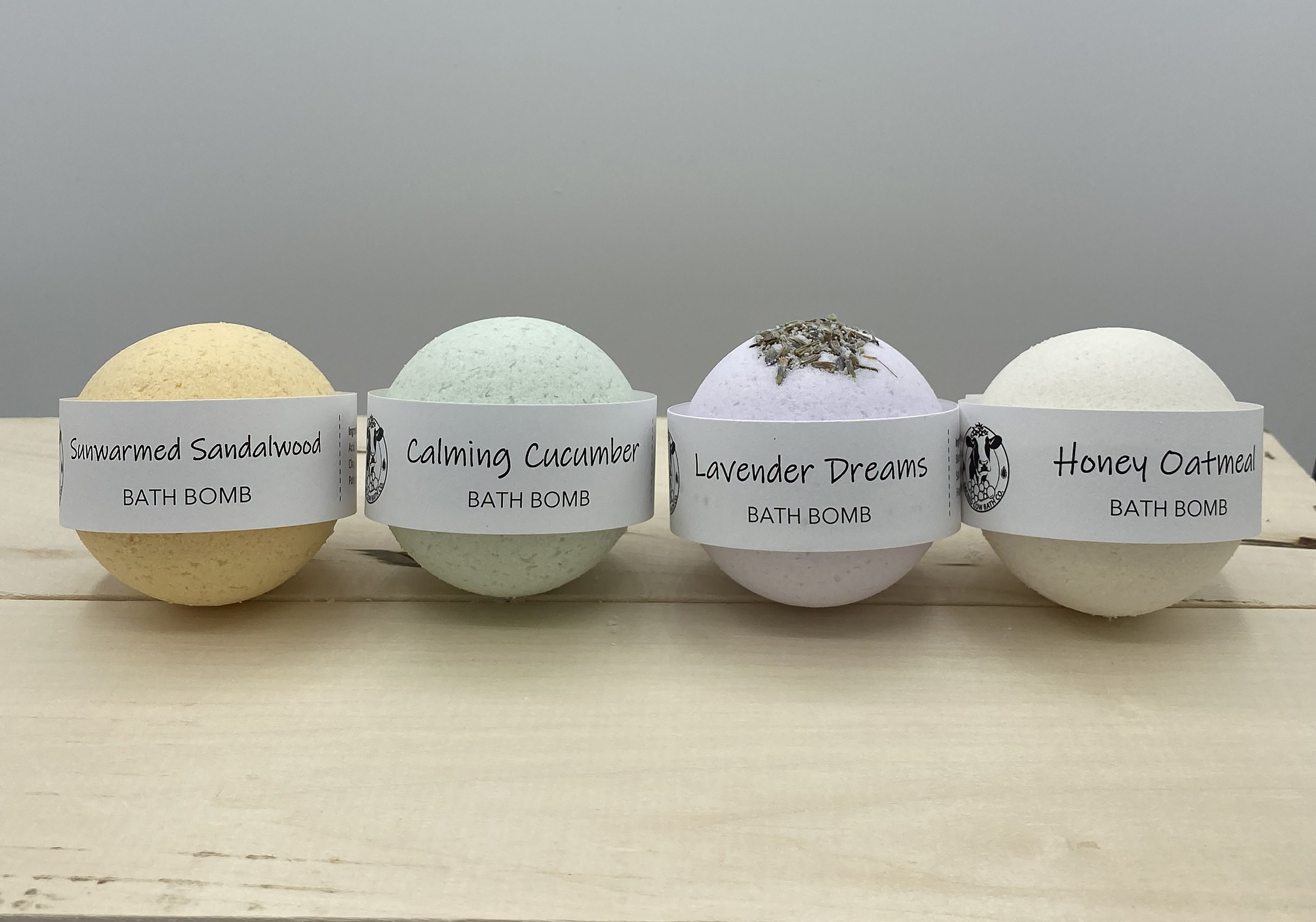 Four Luxurious Handmade Bath Bombs Spa Gift Set Honey Etsy