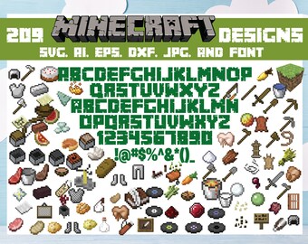 Download Minecraft Birthday Svg Etsy PSD Mockup Templates
