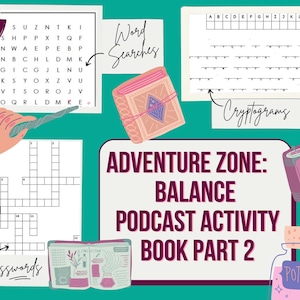 Adventure Zone Balance Activity Book Part Two