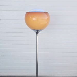 Space Age Bud Grande Floor Lamp by Harvey Guzzini in Cappuccino colour // Guzzini Floor Lamp // Made in Yugoslavia in 1970s