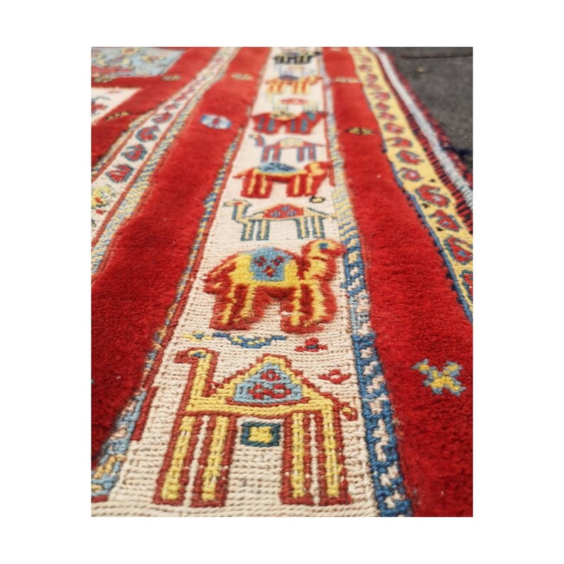 Rare Vintage Persian Rug // Handwoven Persian Rug // Vintage Etsy