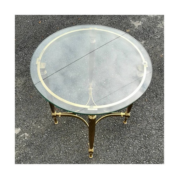 Antique brass 2024 round side table