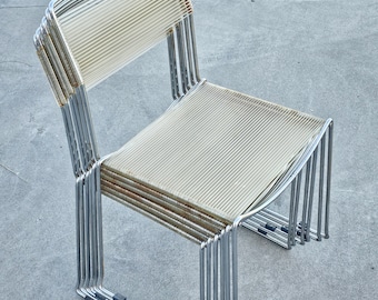 1 of 6 Postmodern Spaghetti Dining Chairs designed by Giandomenico Belotti for Alias // Made in Italy in 1970s