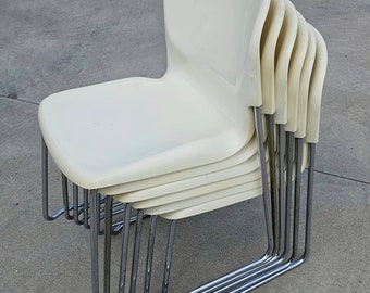 1 of 30 Space Age Stackable Swing Chairs Model SM400 K designed by Gerd Lange // Made in West Germany in 1977