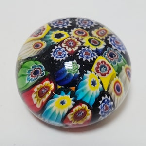 Set of 5 Millefiori Paper Weights // Murano Glass Paperweight // Murano Millefiori // Made in Italy in 1970s image 3