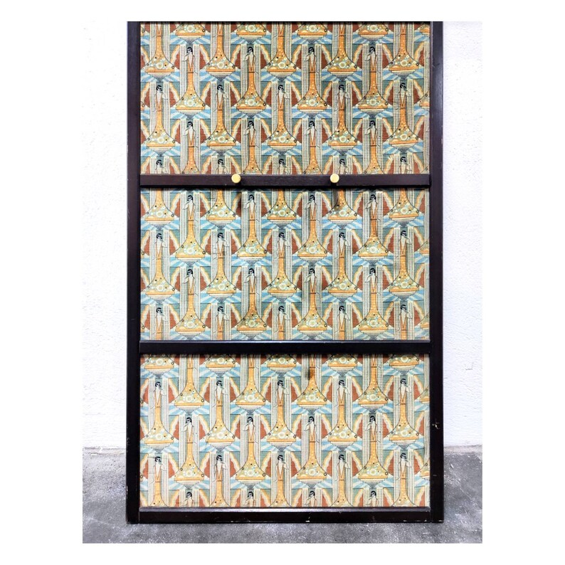 Antique Wall Mounted Coat Rack // Art Deco Coat Rack in Wood Etsy