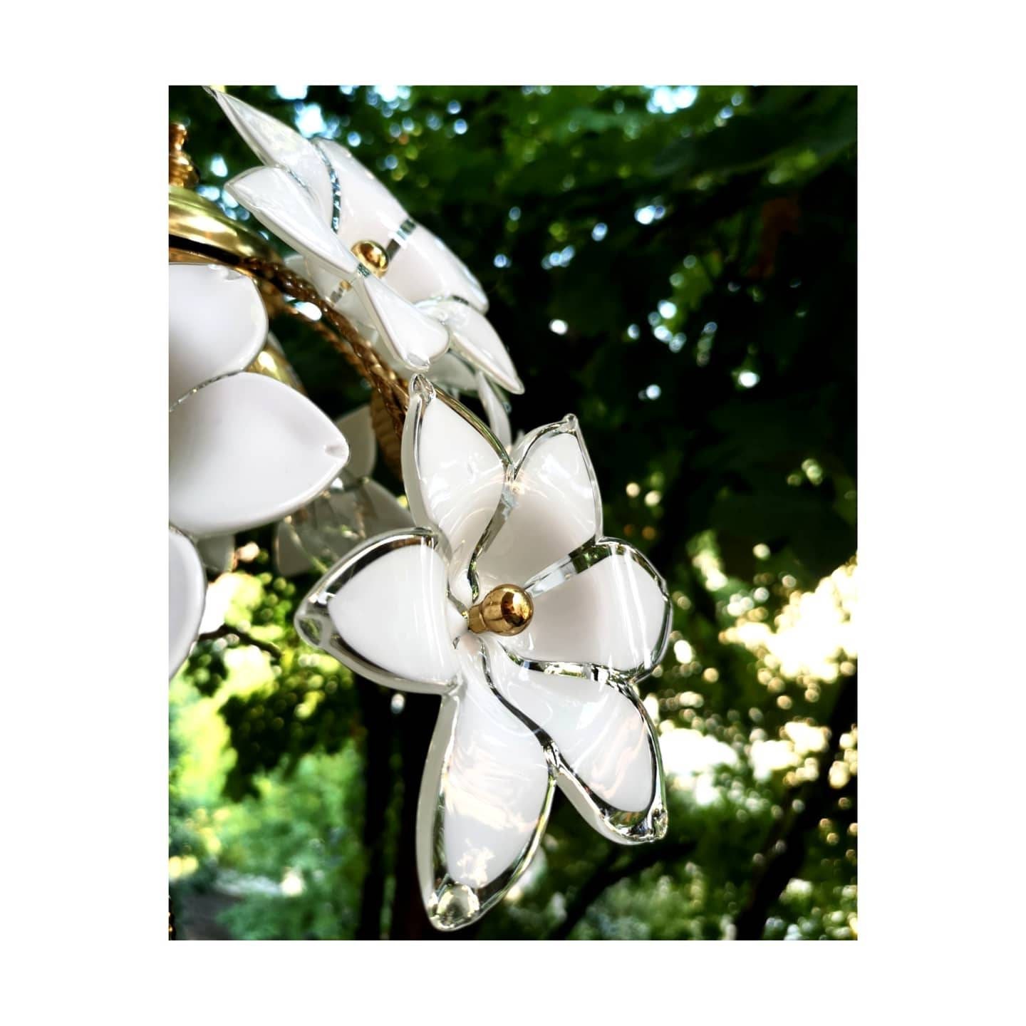 Murano Glass Flower Lamp // Murano Glass Flowers // Murano Etsy