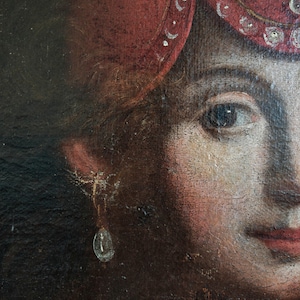 Italian Baroque Oil on Canvas depicting Sybilla // Italy, 17th century