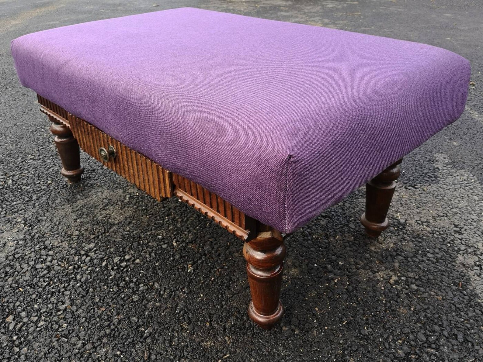 1800s Footrest or a Small Ottoman // Antique Tabouret // Etsy