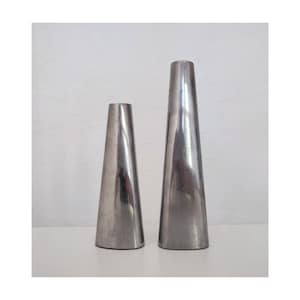 Pair of Vintage IKEA Chrome Plated Candle Holders // Vintage Candlestick Holders // Modernist Candle Holders // Made in Sweden in 1980s